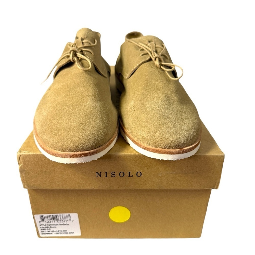 Nisolo Darby Oxfords in Sand Suede – Men’s Size 9.5 - Picture 7 of 7
